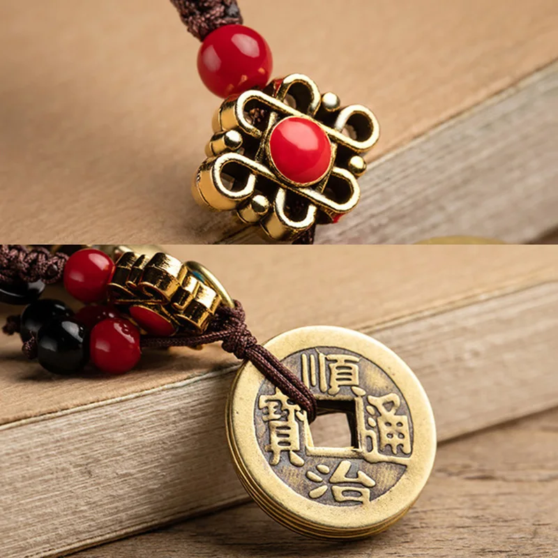 brass lucky keychain pendant (12)