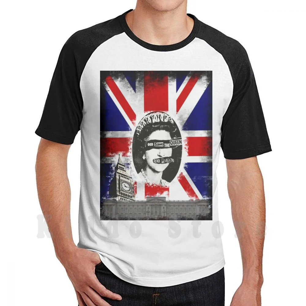 Stampa Inghilterra, Dio Salva La Regina T Shirt Uomo Cotone Cotone S-6Xl Inghilterra Dio Salva La Regina Sexy Pistole Regina Dio Inglese