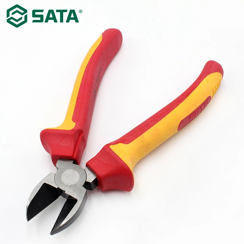 SATA VDE Изолированные Электрические плоскогубцы устойчивые к давлению