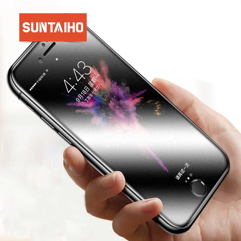  5D Frosted Matte 9H Gehärtetem Glas Für iphone 7 8 plus X XS XR XSMAX Anti-fingerprint Volle Matte 