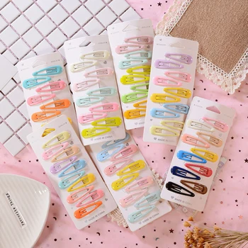 

10PC Hair Clips for Hair Clip Pins BB Hairpins Color Metal Barrettes for Baby Children Women Girls New Lovely Styling Accessorie