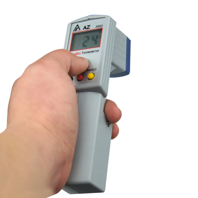 AZ8868 цифровой инфракрасный AZ-8868 термометр, 8868 пистолет Тип ИК термометр Емкость тестер