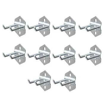 

10Pcs 50Mm Hook Durable Practical Multi-Function Double Oblique Steel Tool for Hanging Wall Organizing Storage