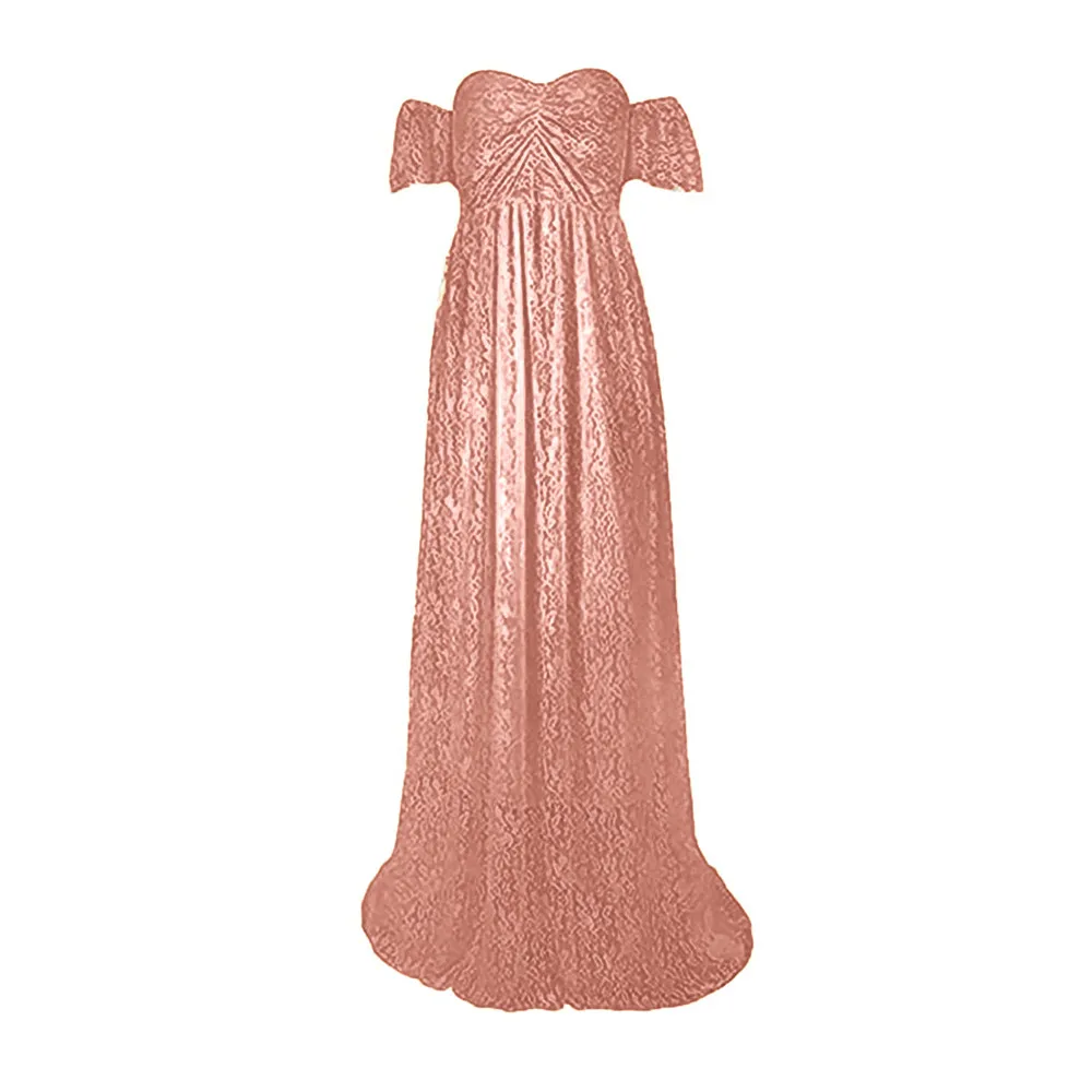 New Lace Maternity Dresses Elegence Pregnancy Dress Photography Long Pregnant Women Maxi Gown For Baby Shower Photo Shoots Props (26)