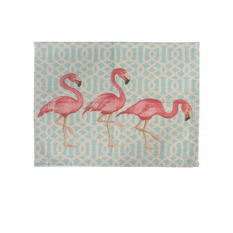 Lidan японский стиль моющийся льняной Настольный коврик для дизайна ногтей салонный маникюр практика Розовый фламинго узоры Подушка держатель для рук коврик - Цвет: 8