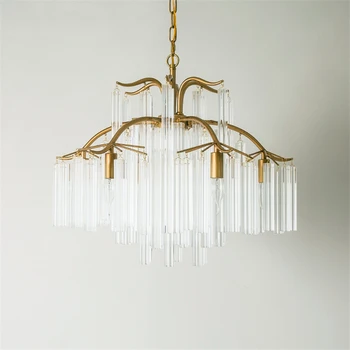 

Nordic Kitchen Fixtures Crystal LED Pendant Lamps Living Room Hotel Lighting Hanging Lamps Decorative Glass Pendant Lamps Avize