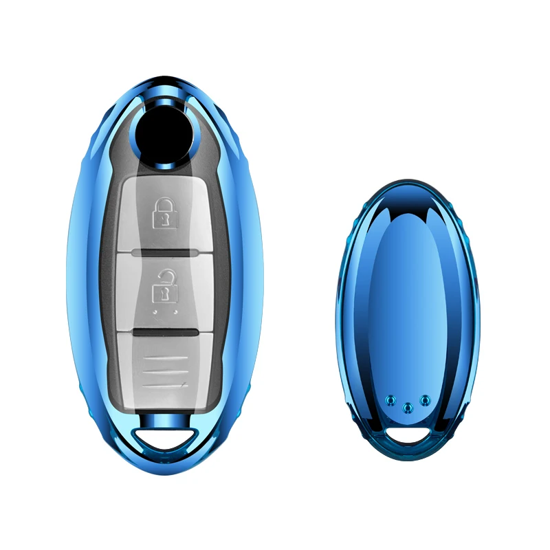 Мягкий ТПУ чехол для автомобильного ключа брелок ключей Nissan TEANA Qashqai Juke стайлинга