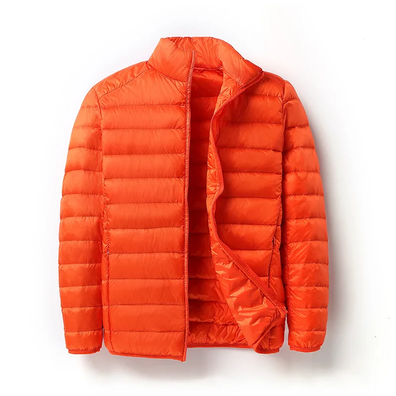 Мужская зимняя водонепроницаемая куртка на утином пуху, уличная спортивная теплая брендовая куртка, парка для треккинга, катания на лыжах, мужские повседневные куртки - Цвет: SH209 Orange