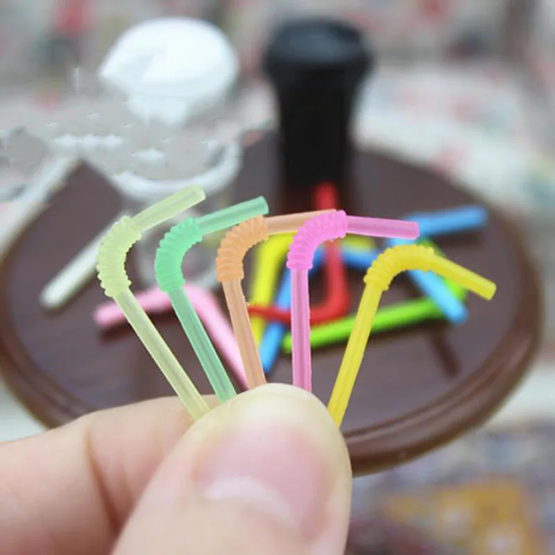 

3Pcs/set new Creative Dollhouse decor Miniature Accessories Mini colour Straw Model Accessories toys gift