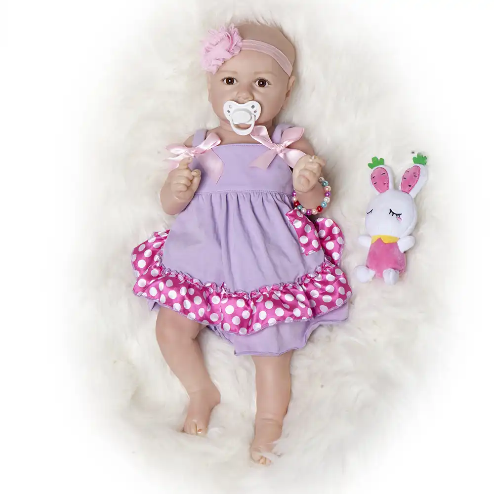 20"50cm reborn toddle doll full body silicone ba