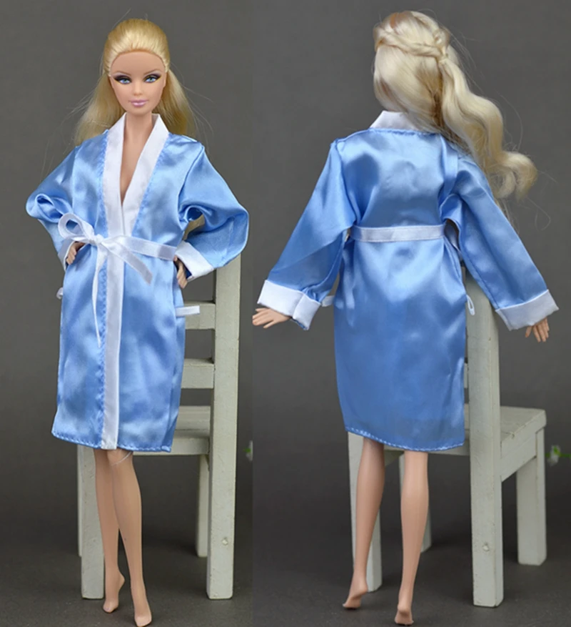 Pigiama E Vestaglia Barbie Per Bambine - Set Notte Con Cappuccio, Tasc He E Logo Ricamato - Foto 10