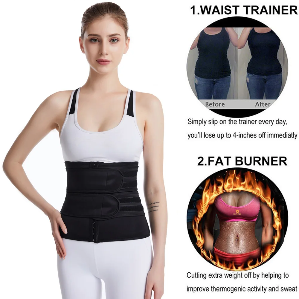 shapewear for women 2021 Women Shapewear Waist Body Shapers Trainer Lost Weight Control Tummy Strap Slimming Fitness Neoprene Sauna Sweat Belt New best shapewear for tummy and waist