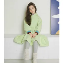 В году, новое зимнее вельветовое платье для девочек модное Повседневное платье для маленьких девочек детское зимнее платье для девочек#8197