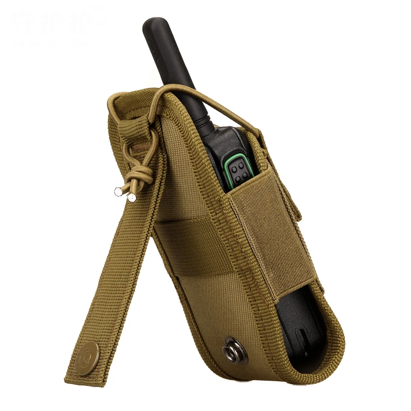 Hot Outdoor Tactical Walkie-Talkie Bag Army Fan Molle CS Equipment Camouflage Accessory Multi-Function Waterproof Sports Package