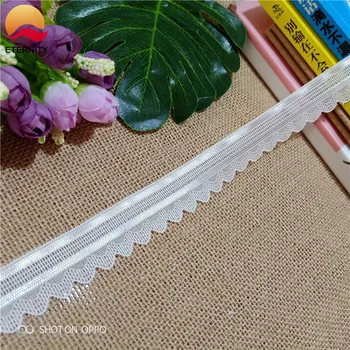

*2.8cm S2452 elastic lace and lace trimmings are used to sew nylon lace fabric for ladies' vest decoration
