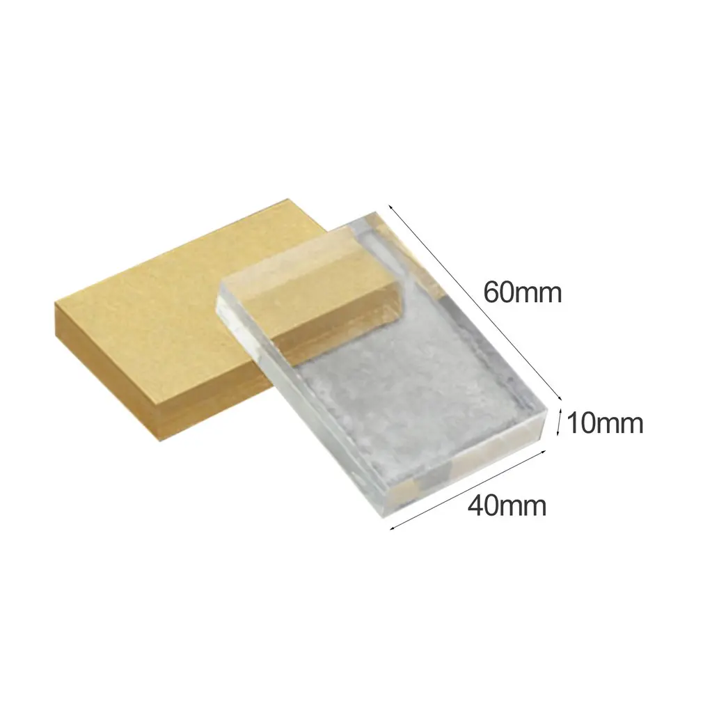 Легкий прозрачный акриловый штамп блок прямоугольной формы DIY Скрапбукинг цветной процесс штамп блок инструменты