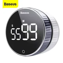 Baseus LED minuterie de cuisine numérique pour la cuisson douche étude chronomètre réveil magnétique électronique cuisson compte à rebours minuterie