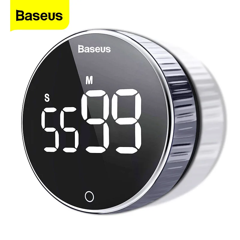 СВЕТОДИОДНЫЙ цифровой кухонный таймер Baseus для приготовления пищи душа учебы