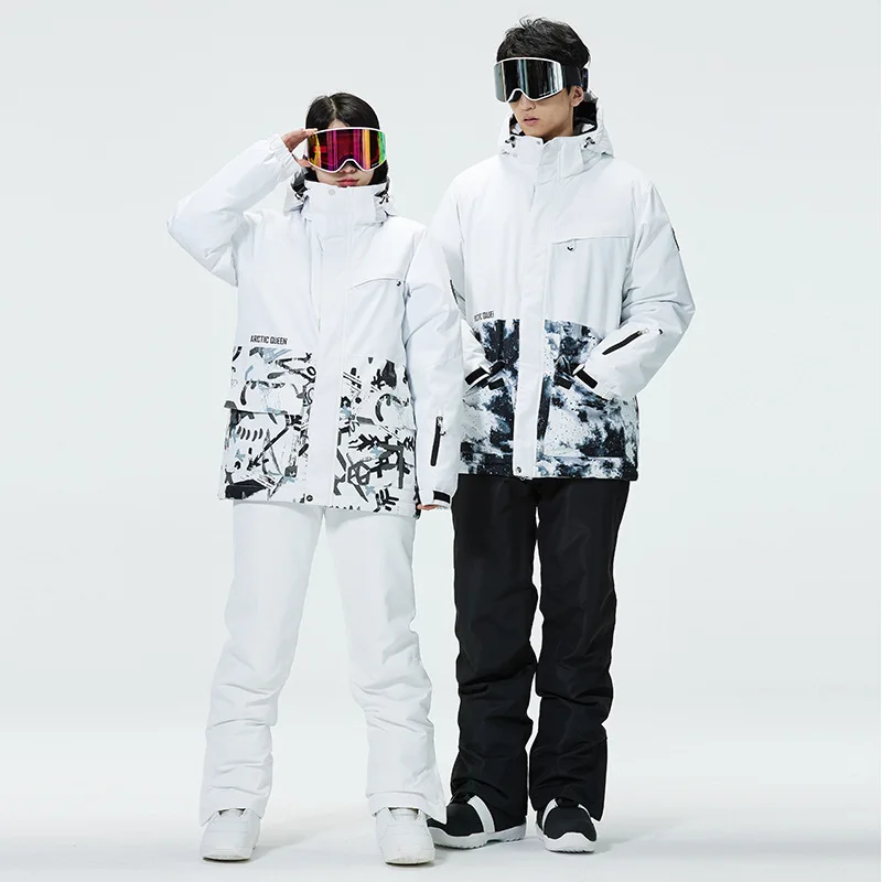 

New Skiing Suit for Men and Women Winter Outdoor Warm Windproof Waterproof Breathable Ski Jacket Ski Pants Snowboarding Suit