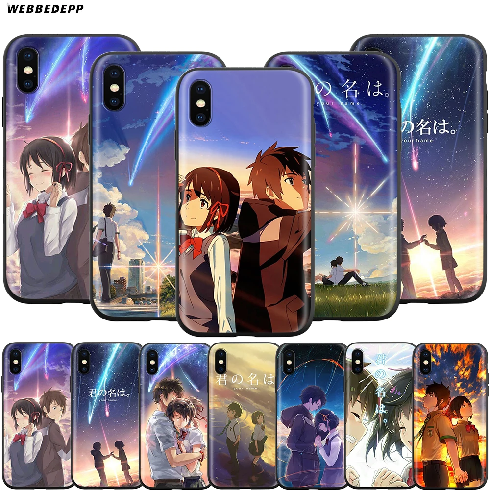 Webbedepp аниме ваше имя чехол для Apple iPhone 12 Mini 11 Pro XS Max XR X 8 7 6 6S Plus 5 5S SE | Мобильные