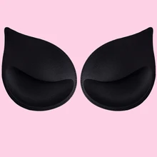 

3/2/1Pair Push Up Bra Pads Brest Enhancer Swimsuit Bikini Chest Cup Removeable Padding Intimates Accessories Black White Skin