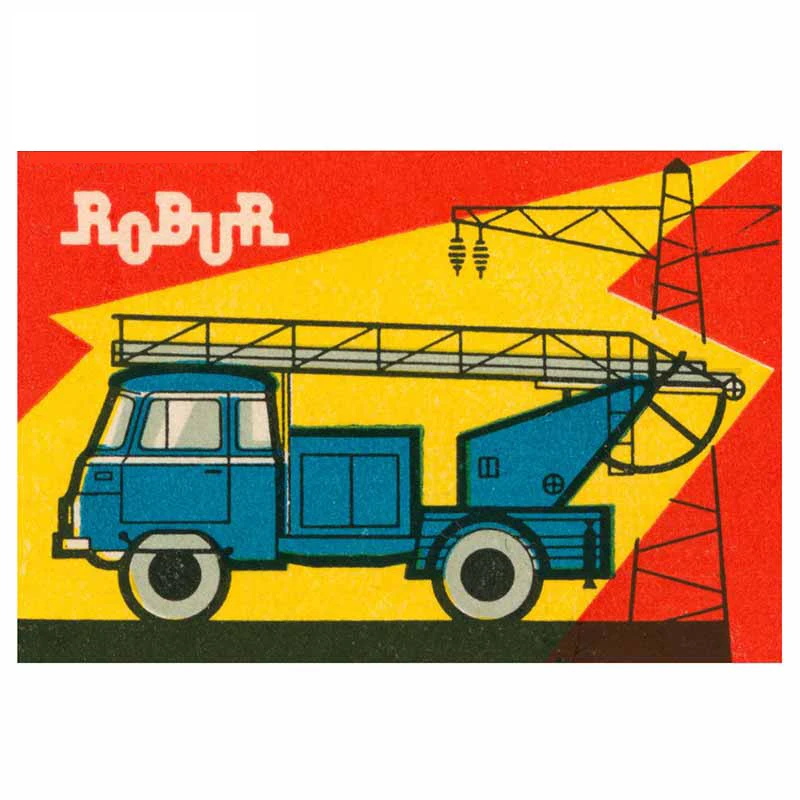 

13cm x 8.8cm For Matchbloc Retro Poster Vinyl Material Car Stickers Car Accessories Decal Cartoon Windows Decoration