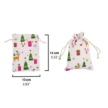 

Christmas 24 Days Countdown Advent Calendar Hanging Drawstring Candy Bags Sacks 67JB