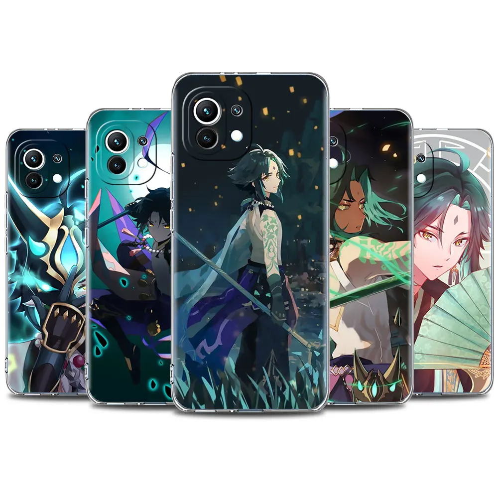 Genshin Impact Xiao Game Transparent Capa For Xiaomi Mi 11 10T Note 10 Lite 9T 9 Phone Case Poco X3 NFC M3 F3 GT F2 Pro 5G Cover | Мобильные