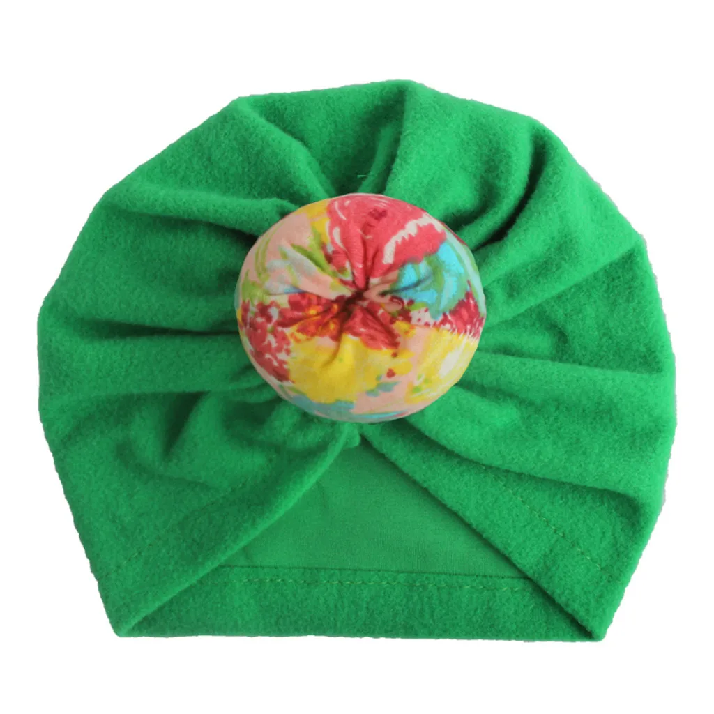 Шапка-тюрбан для новорожденных; облегающая шапка для девочек; зимняя теплая детская шапка с цветочным рисунком; реквизит для фотосессии; зимняя шапка для детей; шапка для девочки