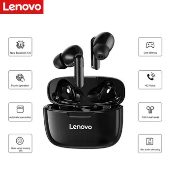 

Lenovo Wireless Earphone XT90 Bluetooth 5.0 Sports Headphone Touch Button IPX5 Waterproof Earplugs with 300mAh Charging