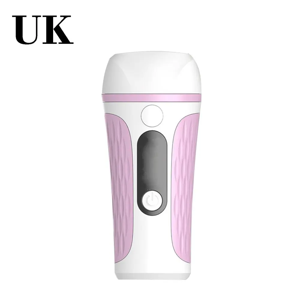 Pink UK plug Электрический безболезненный Эпилятор унисекс IPL лазерная эпиляция Перманентный фотонный лазерный эпилятор подмышек - Цвет: Pink UK plug