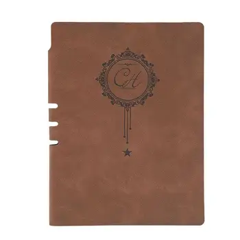 

A5 Notepad Portable PU Leather Cover Diary Book Journal Writing Note Pad Notebook for Teachers Students School Office Workers