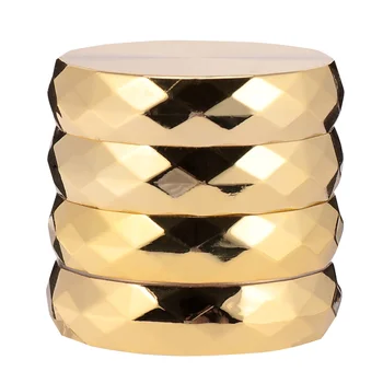 

1pc 56mm Four-layers Zinc Alloy Tobacco Grinder Spice Grinder Herd Grinder Breaker Top Sunken Metal Grinder (Golden)