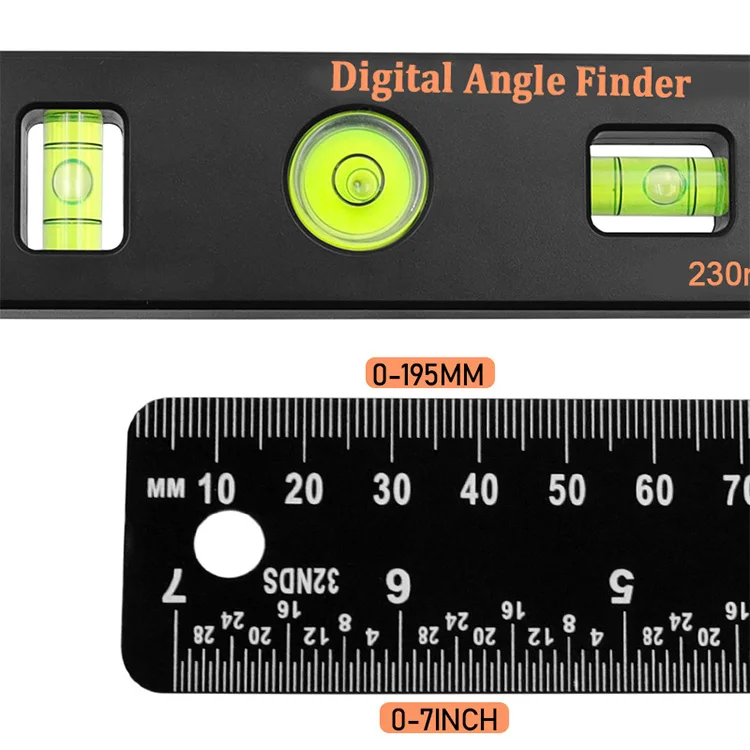 wind anemometer 4in1 Measuring angle 0-999.95°digital instrument angle inclinometer digital electronic goniometer angle detector level ruler wind speed measuring device