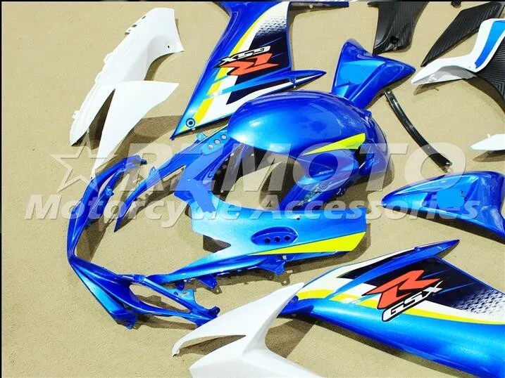 ACE наборы ABS впрыски обтекатели комплект подходит для SUZUKI GSX-R600 GSX-R750 L1 L3 2011 2013 синий A80