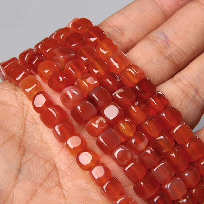 Natürliche Crazy Achat Steinperlen 6×8mm - Flache Quadratische Edelsteine Für DIY Schmuck