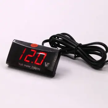

12V Digital LED Display Voltmeter Voltage Gauge Panel Meter Fit for Cruise Car Motorcycle Bicycle