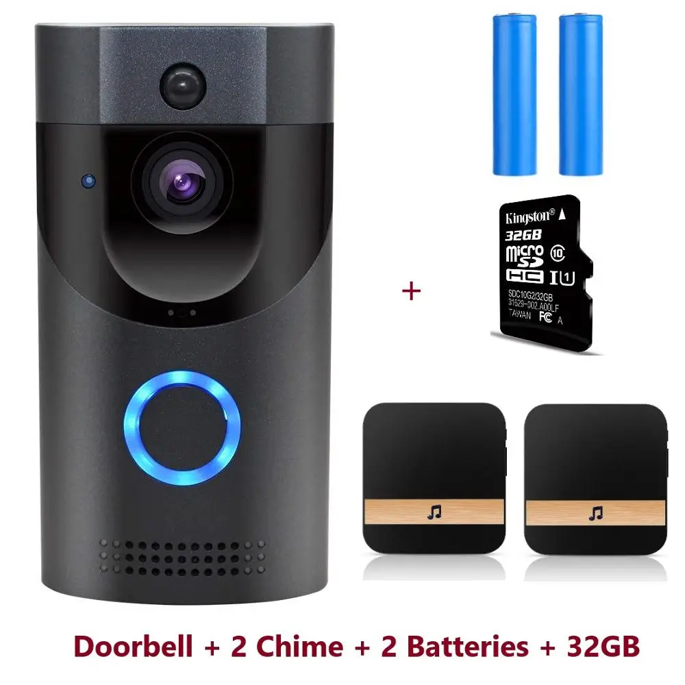 Option 7 Onvian WiFi дверной Звонок камера водонепроницаемый видео дверной звонок камера Смарт IP видеодомофон дверной звонок пихта сигнализация ИК Ночное Видение - Цвет: Option 7