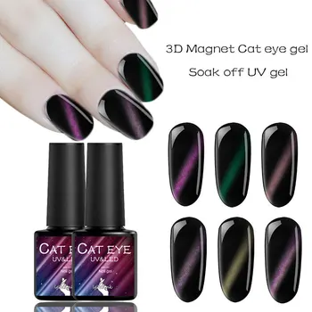 

Lghzlink 3D Cat Eye Series Gel Nail Art Magnetic Soak Off Led UV Gel Nail Polish Holographic Chameleon Gel Lacquer Gelpolish