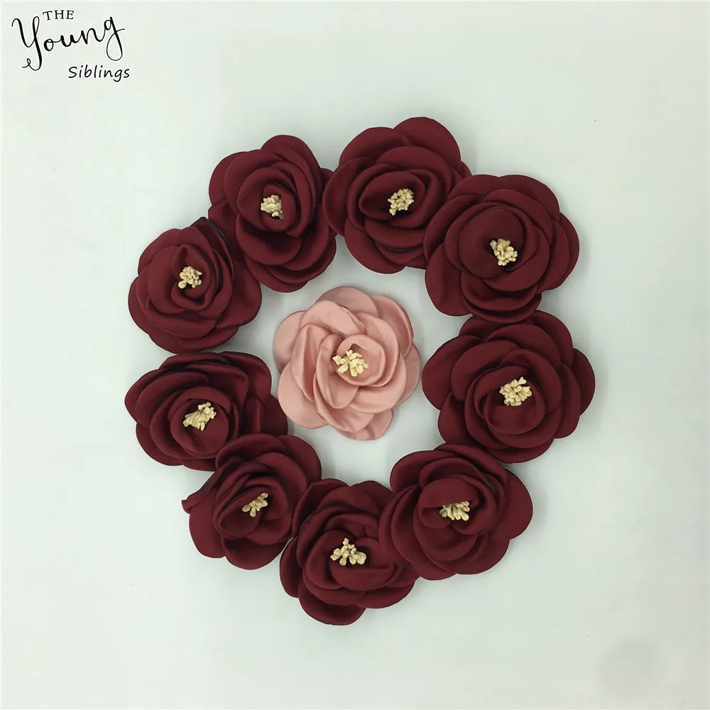 1 pcs Rose Artificial for Home Decorate 3D flower Bride Wedding dress party Silk DIY Clothing Hats Supplies Accessories | Дом и сад