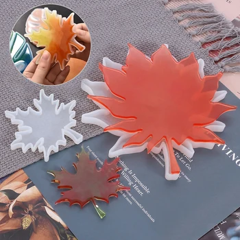 

Maple Leaf Silicone Molds Epoxy Resin Molds Casting Coaster DIY Coasters Mould Jewelry Making Tools