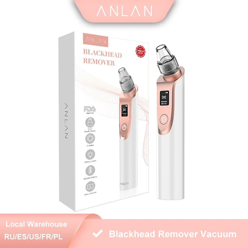 ANLAN Blackhead Remover Face Clean Pore Vacuum Acne Pimple Removal Vacuum Suction Facial Dermabrasion Tool Machine Skin Care|Home Use Beauty Devices| - AliExpress