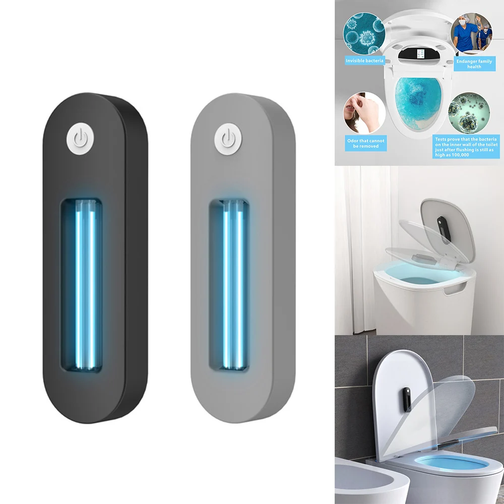 

1Pc Portable UV Sanitizer USB Charging Ultraviolet Disinfection Lamp For Toilet/Wardrobe/Locker