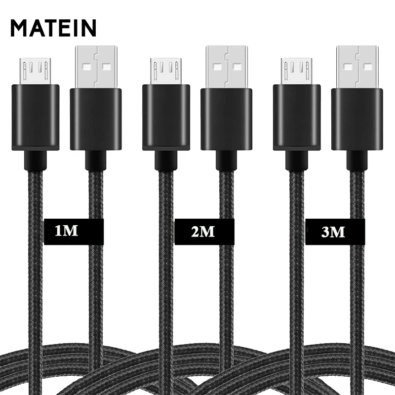 Кабель Matein для быстрой зарядки Micro USB redmi note8pro 1 м 2 3 android кабель данных P20 P30 S8 S8plus G4 G5