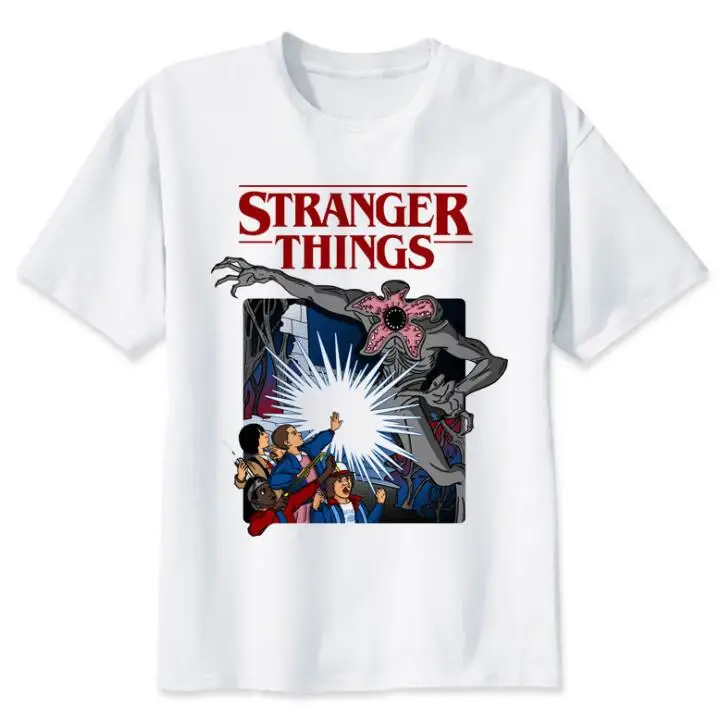 

Stranger Things T Shirt 2019 Anime Tshirt Men Summer Cool Tees Unisex Loose Plus Size Tshirt Camiseta Masculina