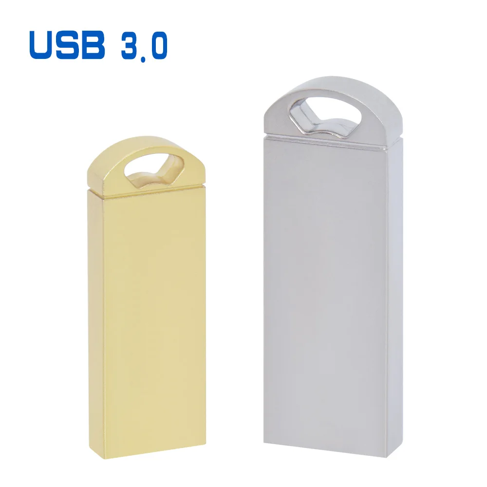 

silver and gold metal flashdrive 8gb 16gb 32gb 64gb 128gb usb 3.0 free shipping flash bellek prtable pendrive usb stick cle usb