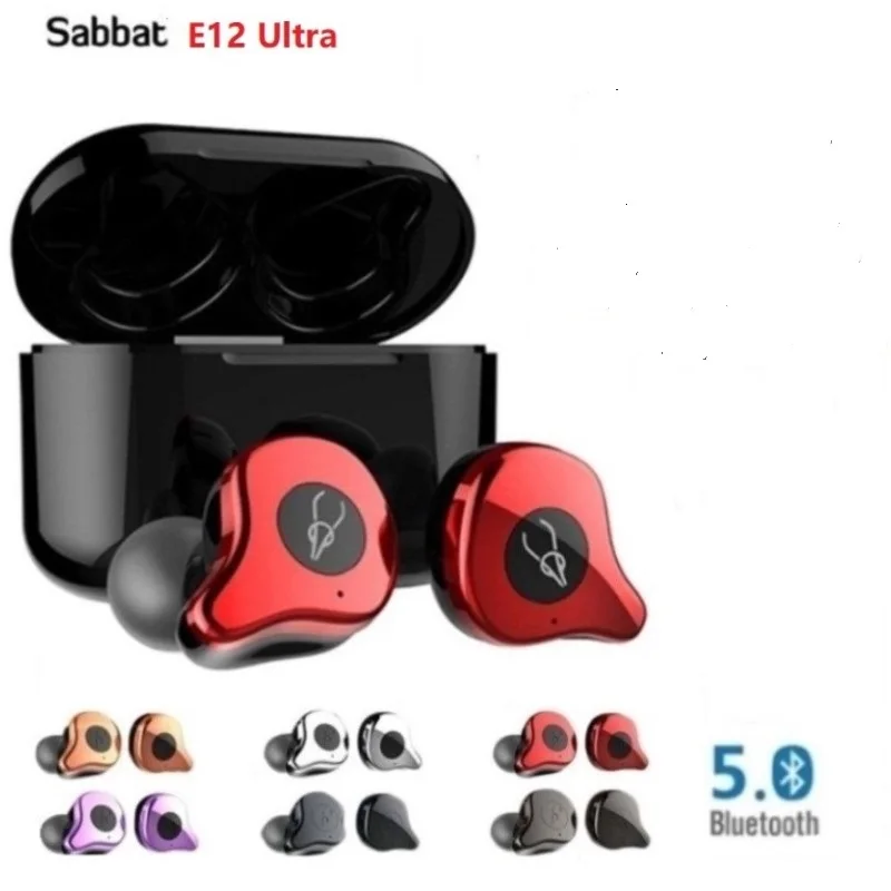 Спортивные TWS наушники Sabbat E12 Ultra Bluetooth v5.0 Qualcomm aptX Hi Fi стереонаушники с