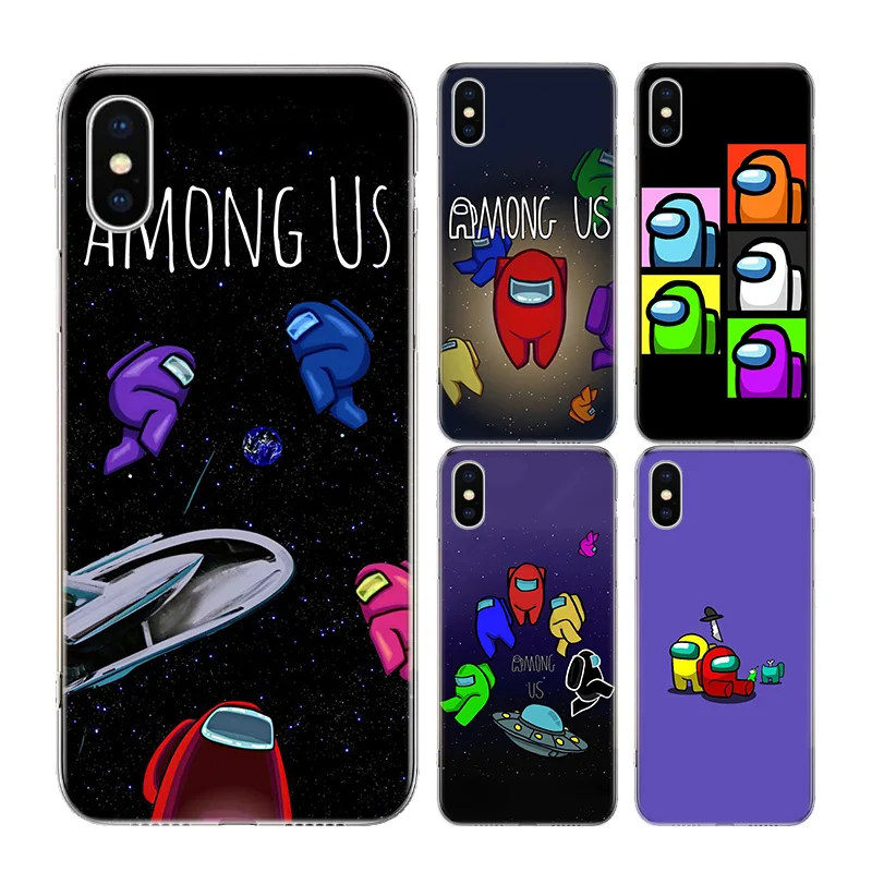 

Hot Game Among us Funny Silicone Shell Case For Apple iPhone 11 Pro SE 2020 6 6S 7 8 Plus + X 10 Ten XS MAX XR 5 5S Bags Cover