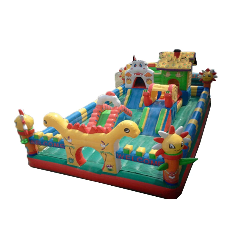 

Kids funny playground equipment, big children amusement park trampolines