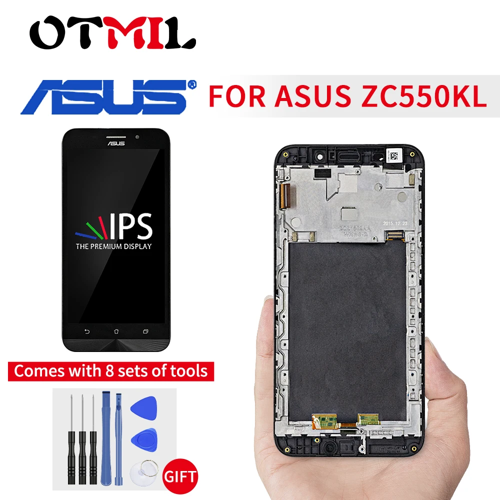 5 &quotоригинальный для Asus Zenfone Max ZC550KL ЖК-дисплей с сенсорным экраном рамкой